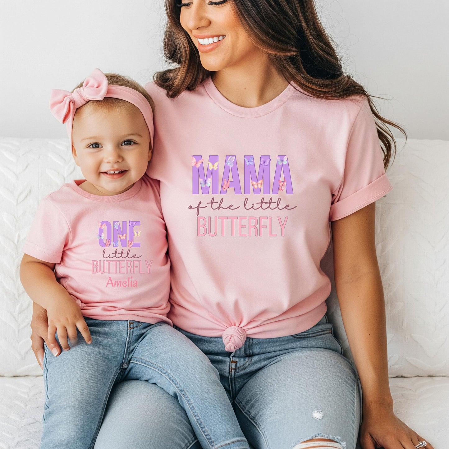 Butterfly Theme Matching Family First Birthday Shirts: Insect Theme 1st Birthday Party Outfit