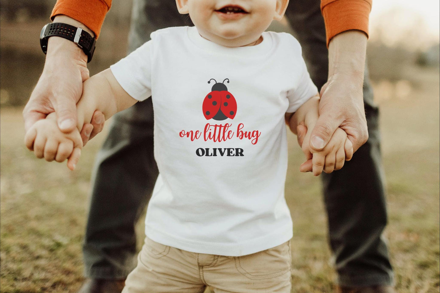 Personalized Ladybug First Birthday Family Matching Shirt: Bug Theme 1st Birthday Party Outfit
