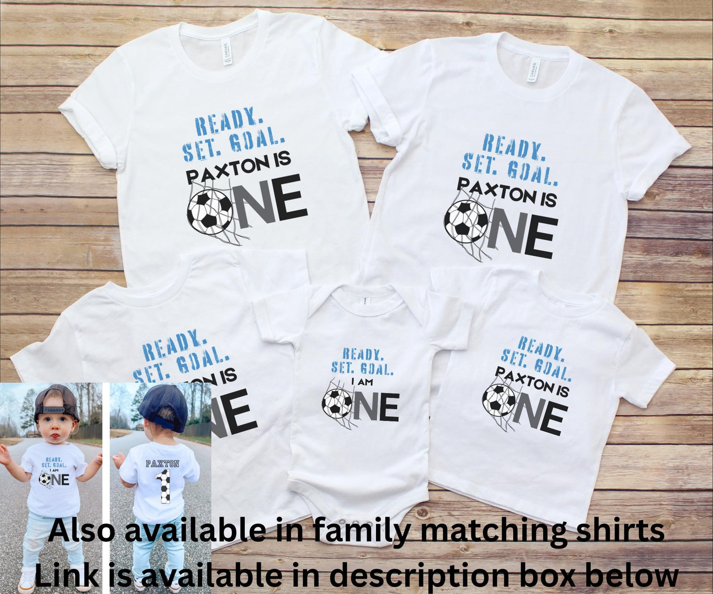 Personalized First Birthday Soccer Shirt | Soccer 1st Birthday Party Outfit | Baby Birthday T-Shirt | Sports Themed Tee Gift