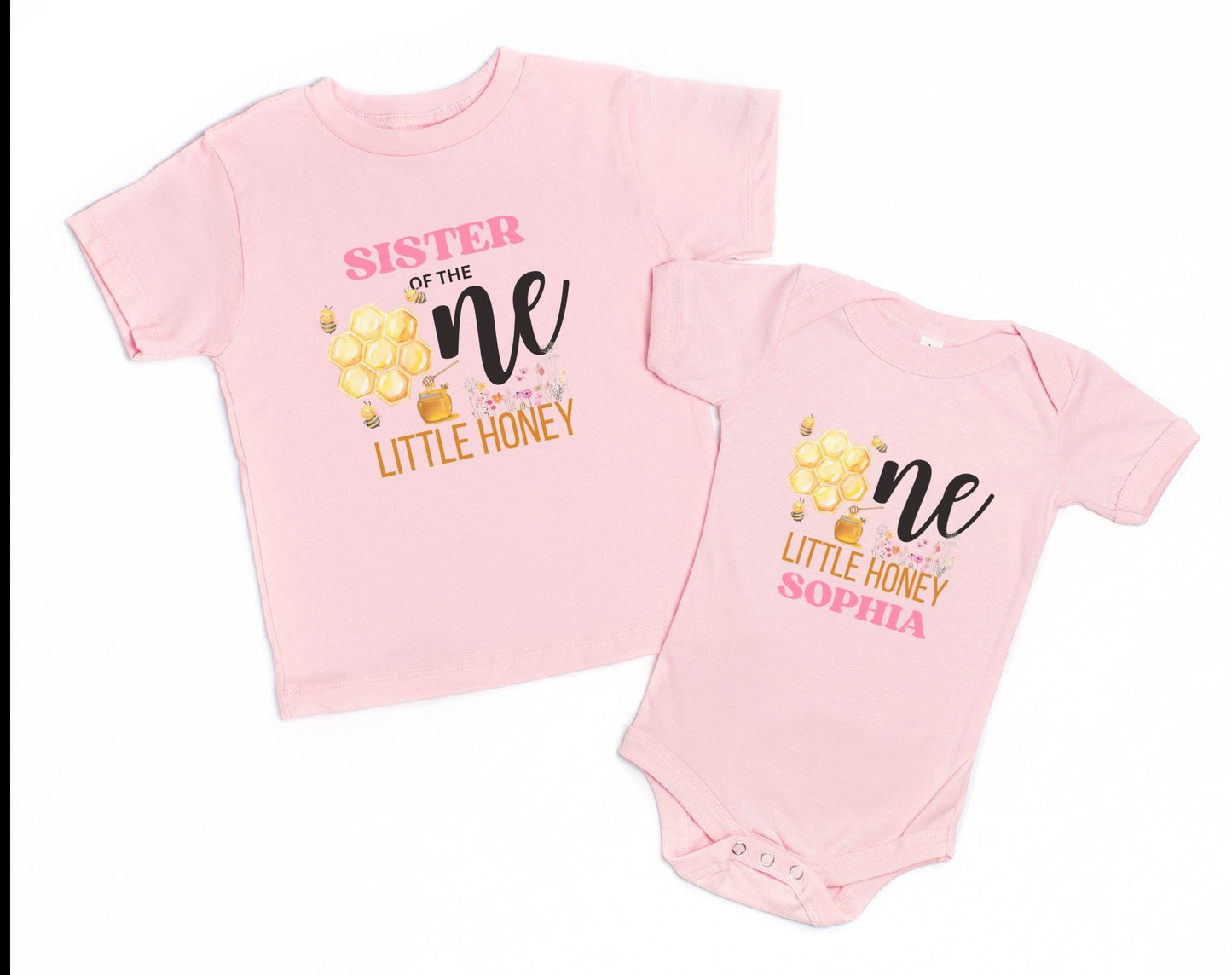 Bee Family Matching First Birthday Shirts: Bumble Bee Themed  1st Bee-Day Party Outfit