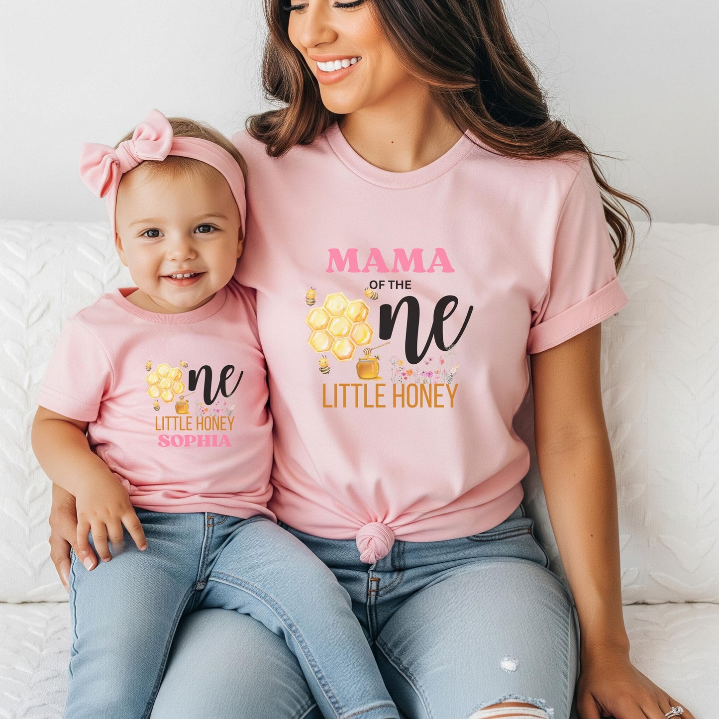 Bee Family Matching First Birthday Shirts: Bumble Bee Themed  1st Bee-Day Party Outfit