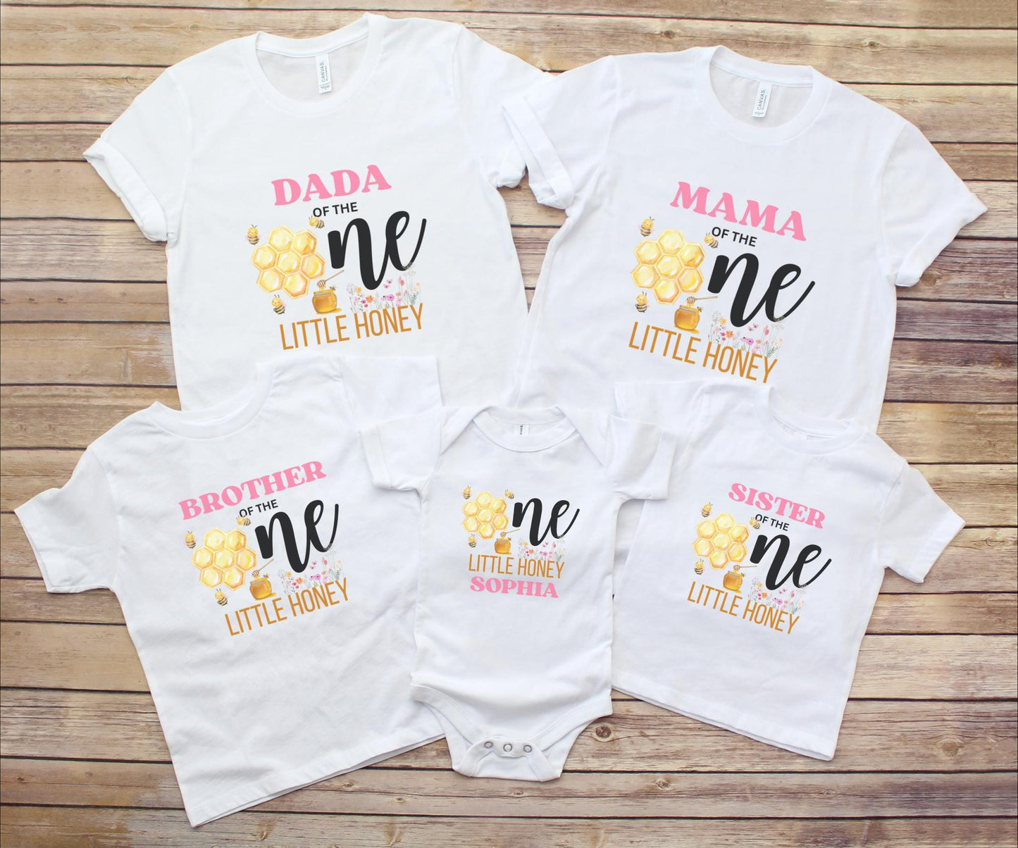 Bee Family Matching First Birthday Shirts: Bumble Bee Themed  1st Bee-Day Party Outfit