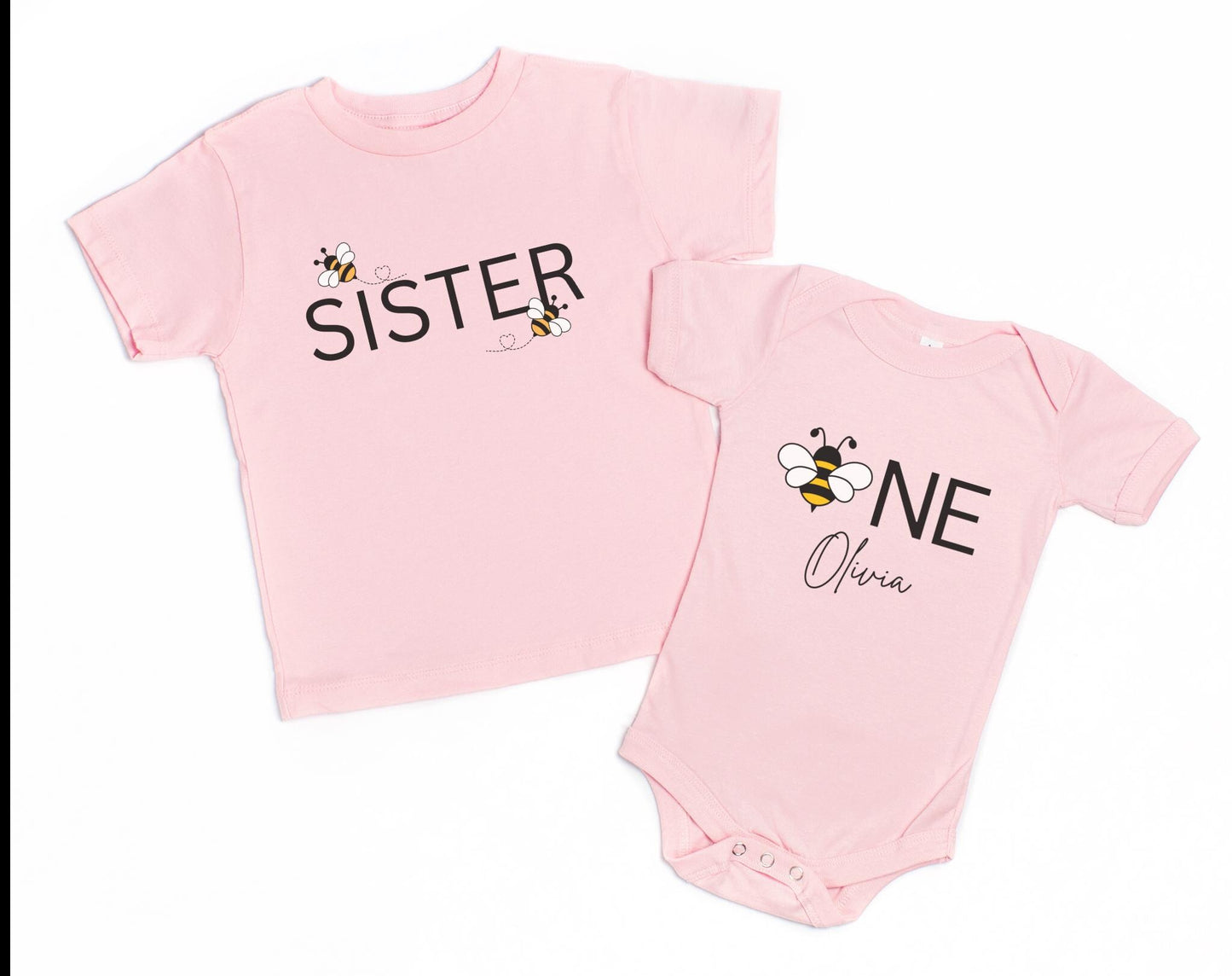 Bee Family Matching First Birthday Shirts: Bumble Bee Themed  1st Bee-Day Party Outfit