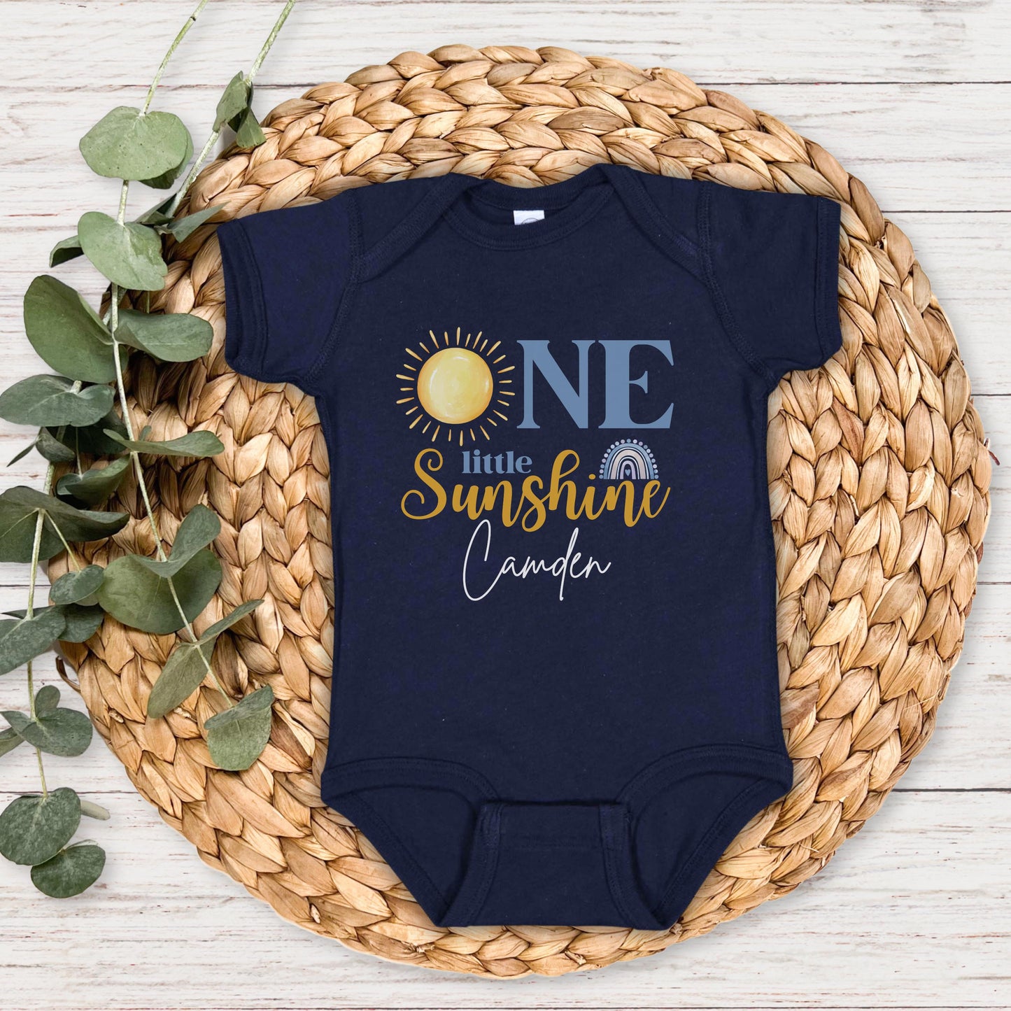 Personalized Little Sunshine First Birthday Shirt | Boy 1st Birthday Outfit | First Trip Around The Sun