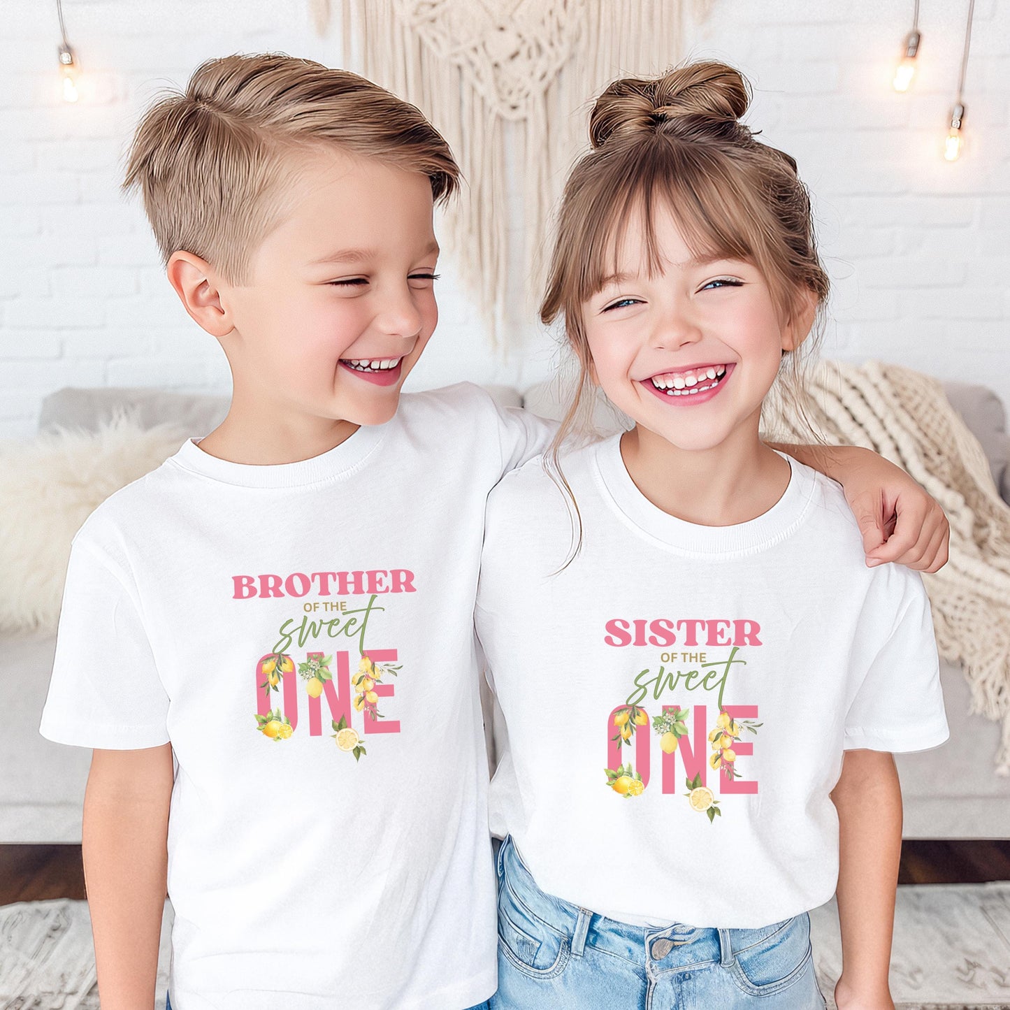 Personalized Lemon First Birthday Matching Family Shirts: Sweet One 1st Birthday Citrus Themed Party Outfit