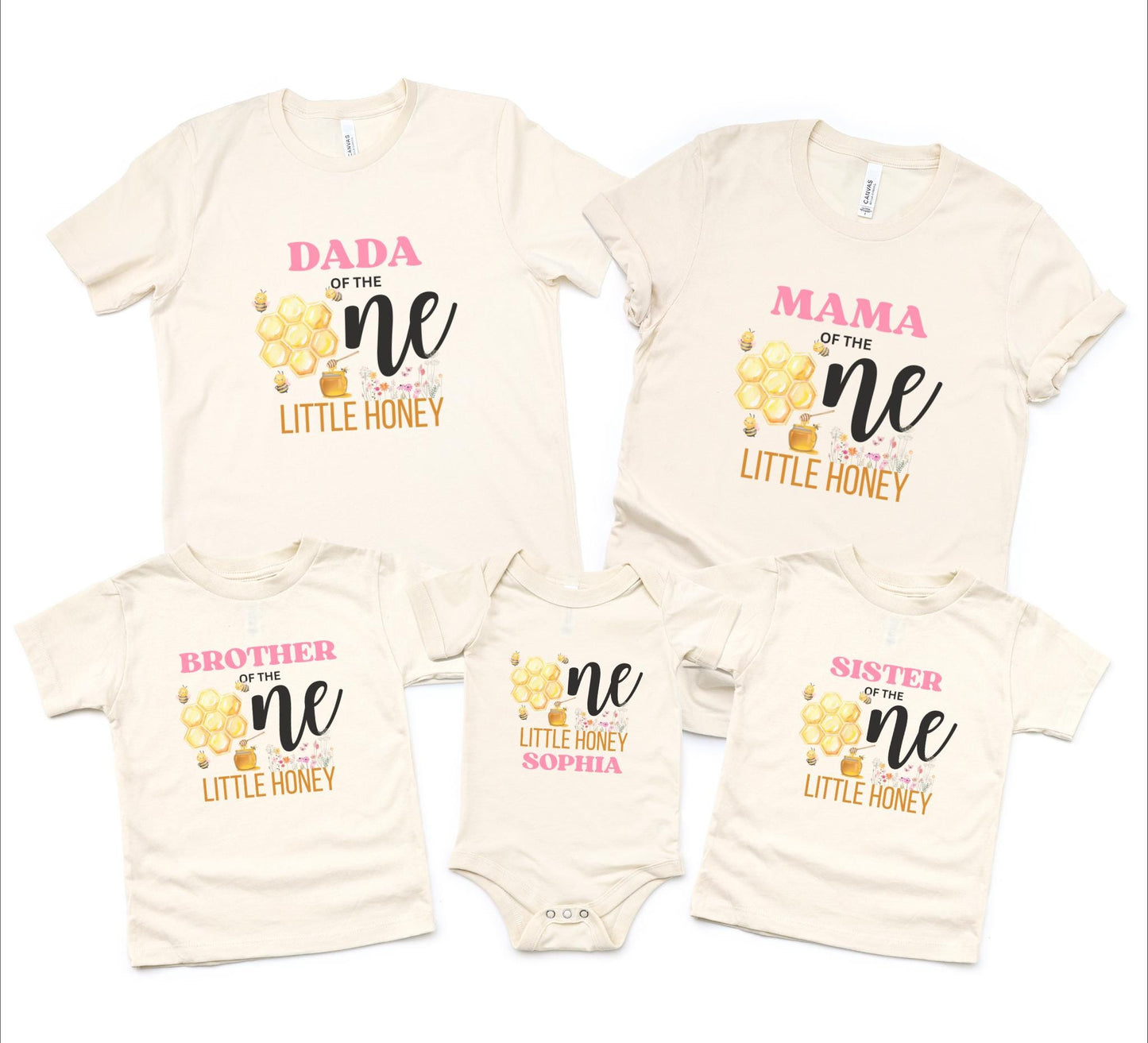 Bee Family Matching First Birthday Shirts: Bumble Bee Themed  1st Bee-Day Party Outfit
