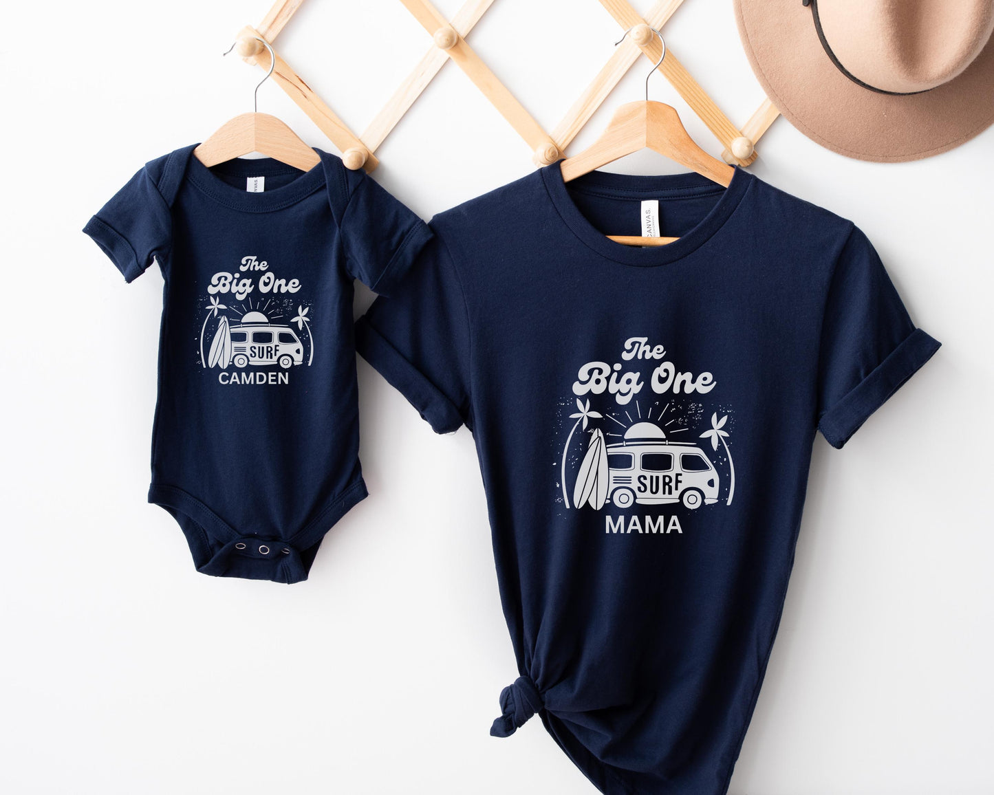 Personalized The Big One First Family Matching Birthday Shirts: Surf 1st Birthday Beach Party Outfit
