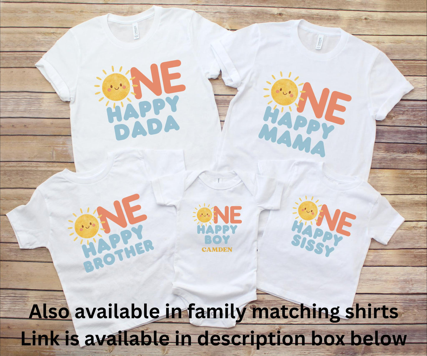One Happy Boy First Birthday Shirt | 1st Birthday Shirt for Boy | First Trip Around the Sun Outfit