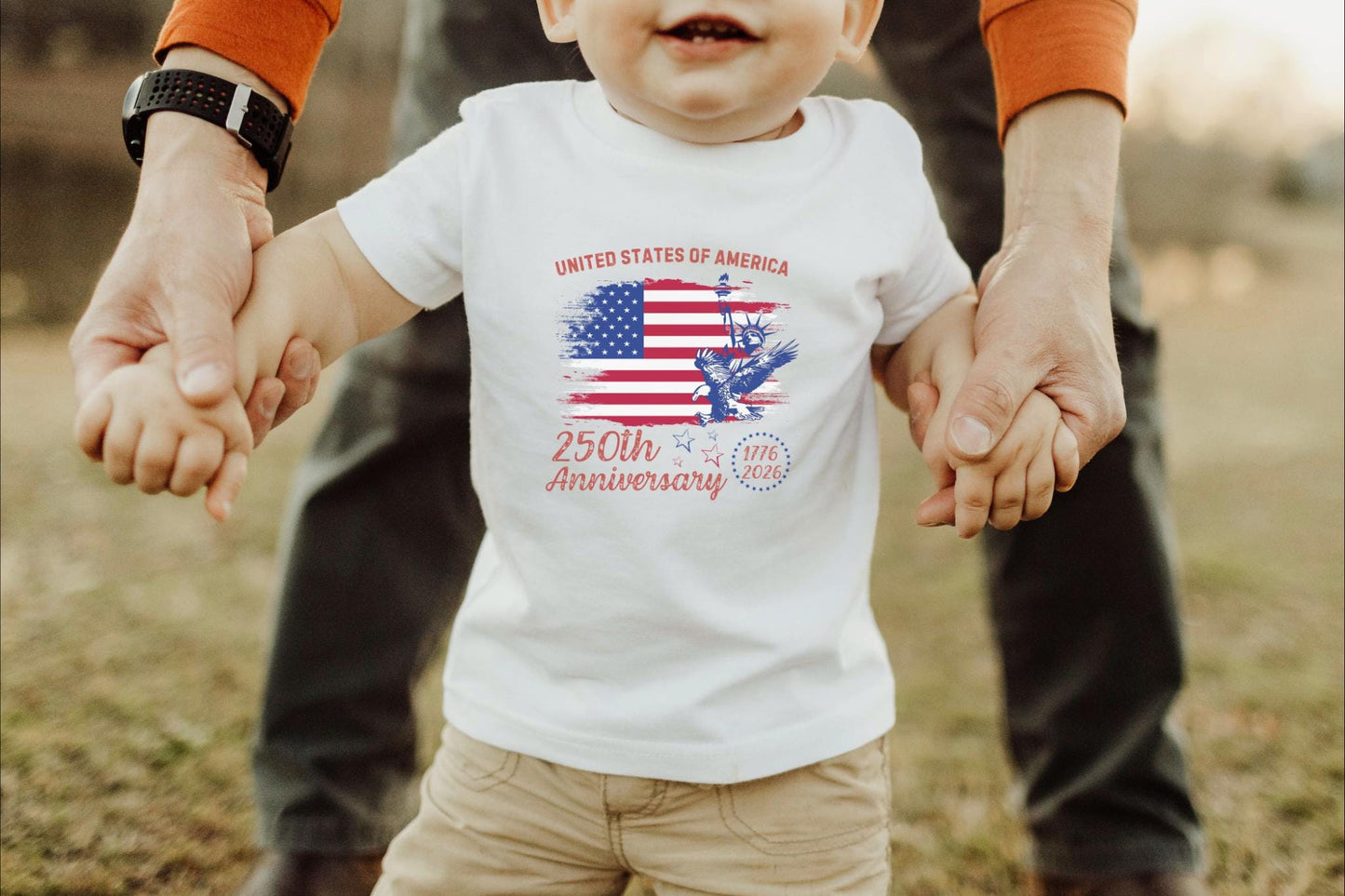 America 250th Anniversary Shirt: Patriotic American Flag July 4th Memorial Day Family Tee