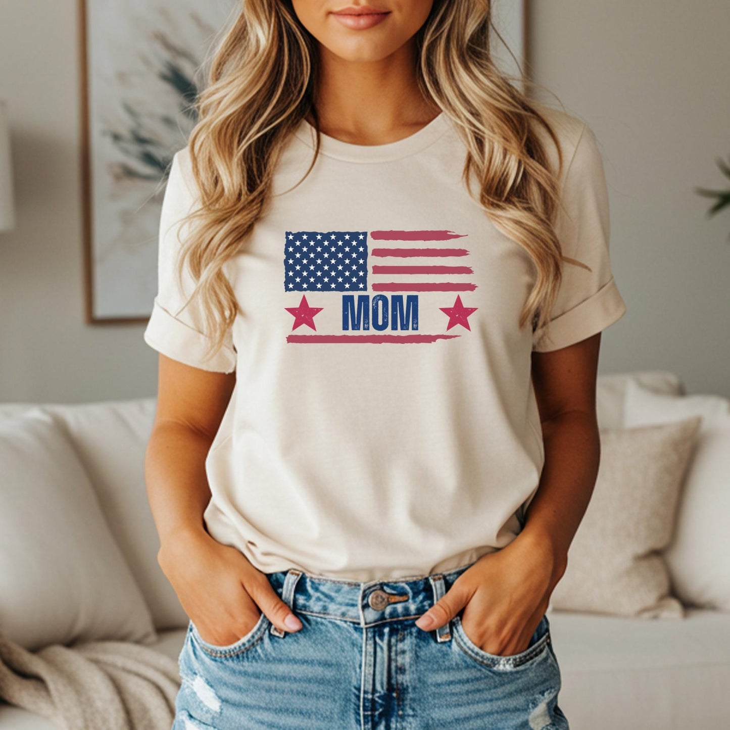 4th of July Custom Family Matching Shirts: Personalized Independence Day Celebration American Flag Tees