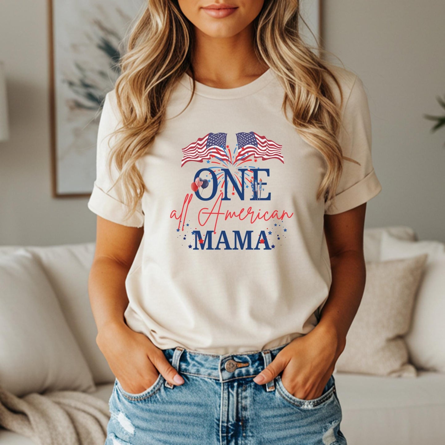 All American Boy First Birthday Family Matching Shirts: 4th of July Patriotic Birthday Party Outfit