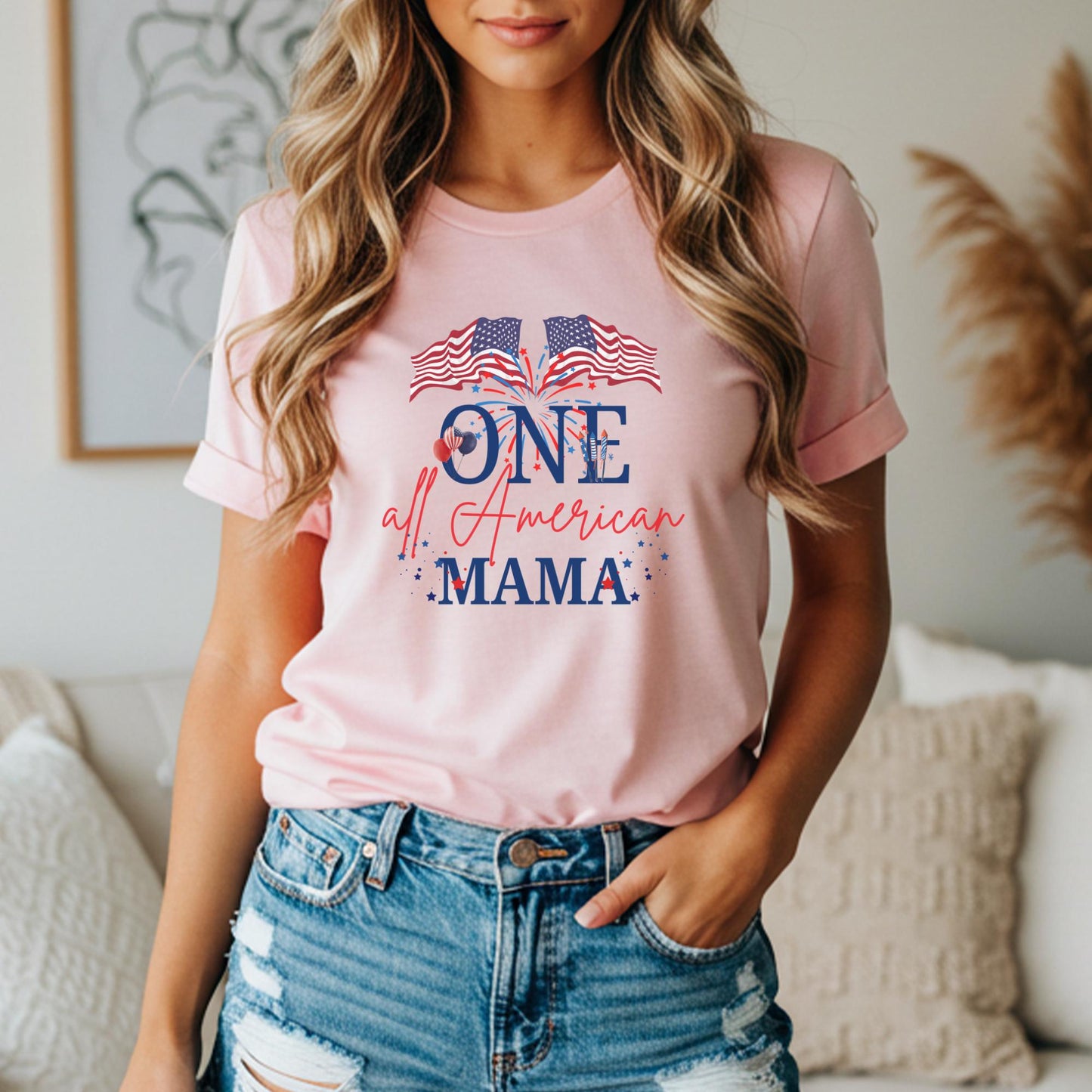 All American Boy First Birthday Family Matching Shirts: 4th of July Patriotic Birthday Party Outfit