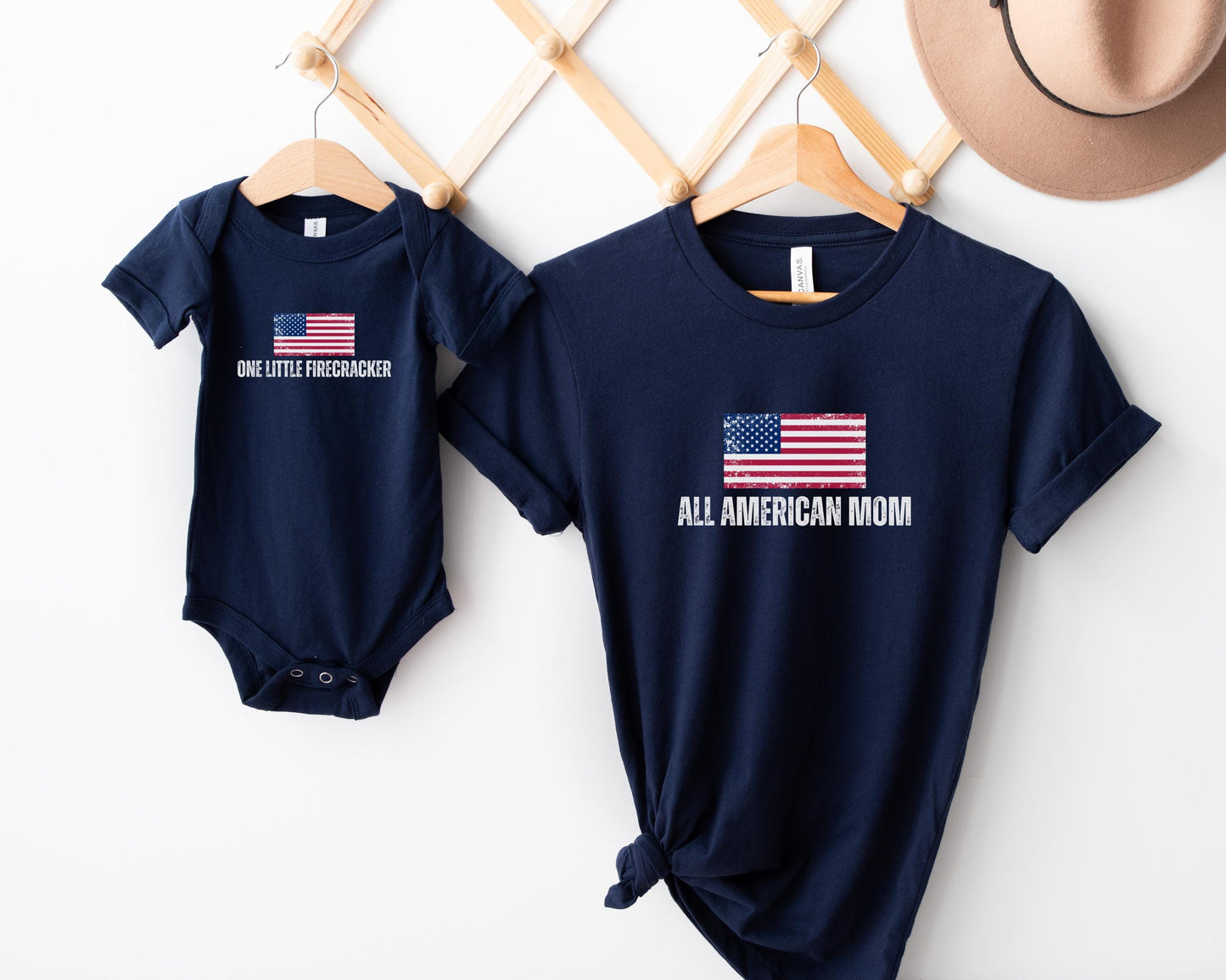 4th of July First Birthday Family Matching Shirts: All American Patriotic Birthday Party Outfit