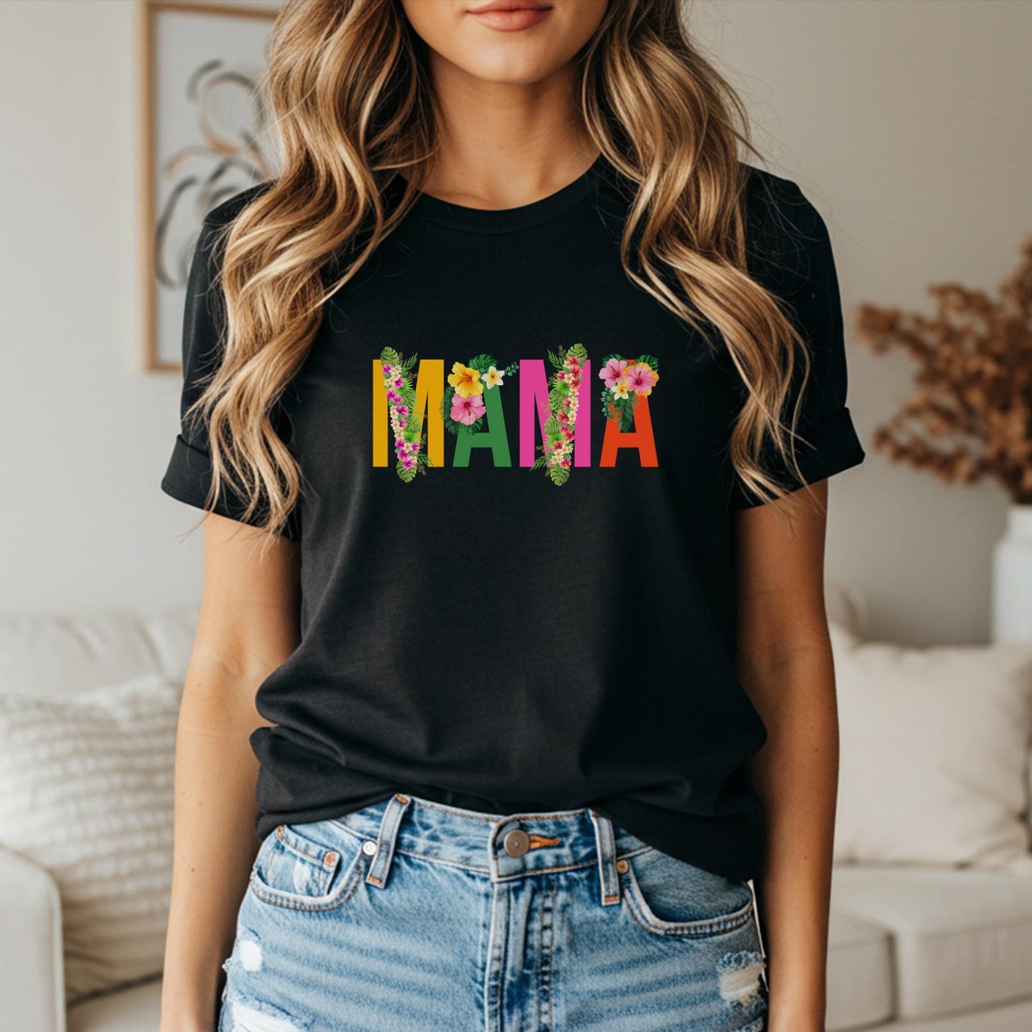 Tropical Birthday Family Matching Shirts: Luau Any Age Birthday Floral Girls Women Outfit