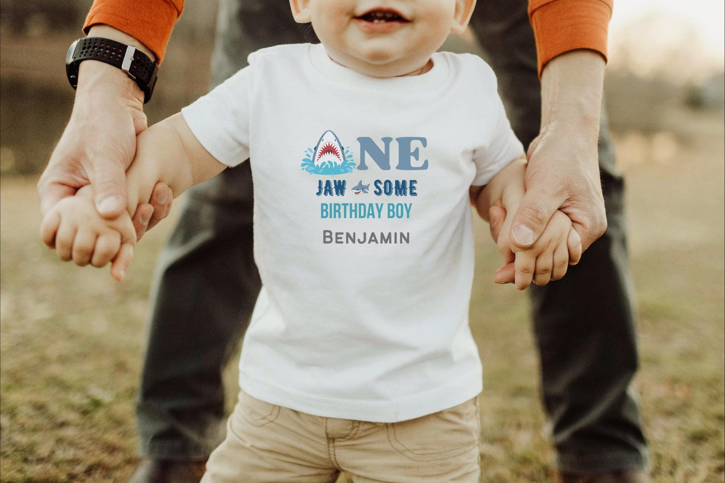 Shark First Birthday Family Matching Shirts: Jaw-Some Ocean Sea Animals Themed 1st Birthday Party Outfit