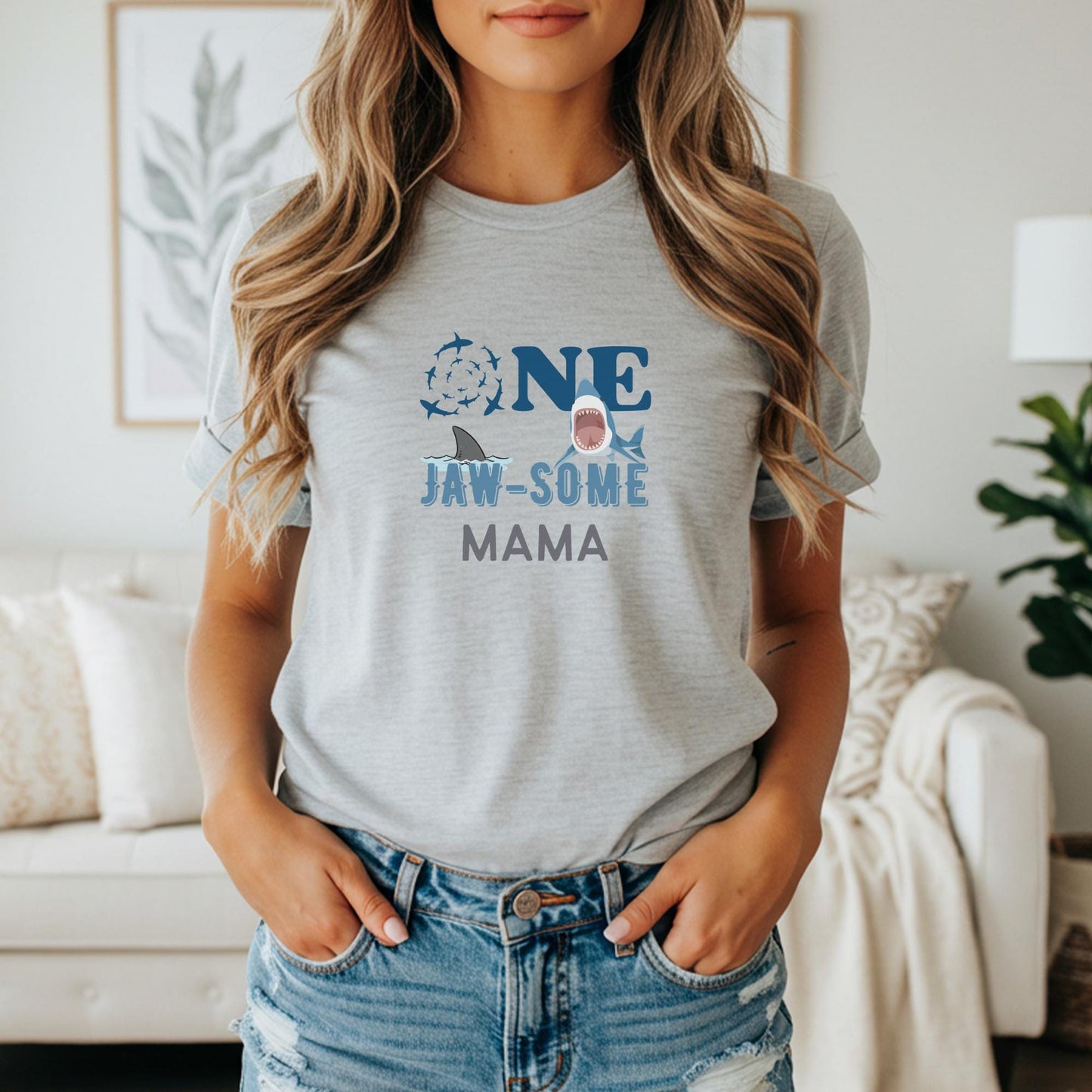 Shark First Birthday Family Matching Shirts: Jaw-Some Ocean Sea Animals Themed 1st Birthday Party Outfit