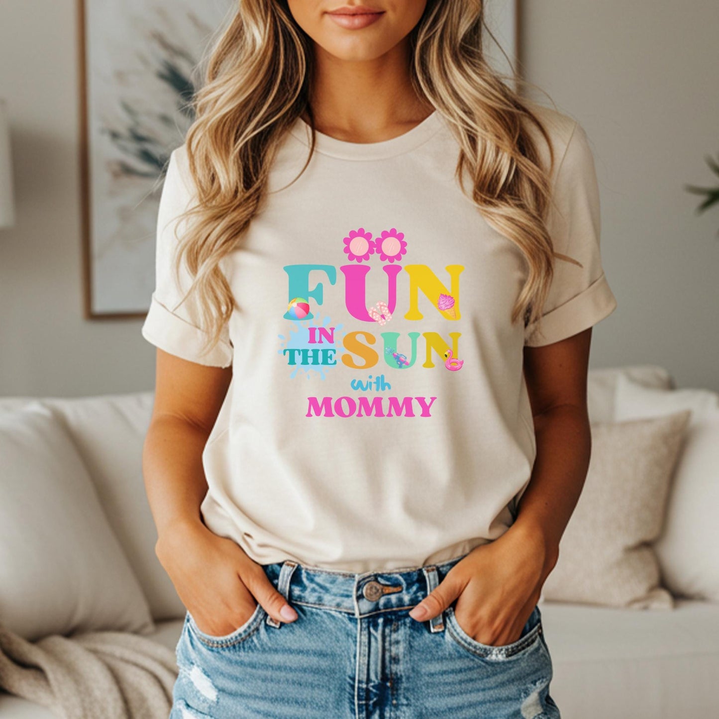 Fun in the Sun Matching Family Birthday Shirt: Girls Summer Birthday Beach Pool Party Outfit