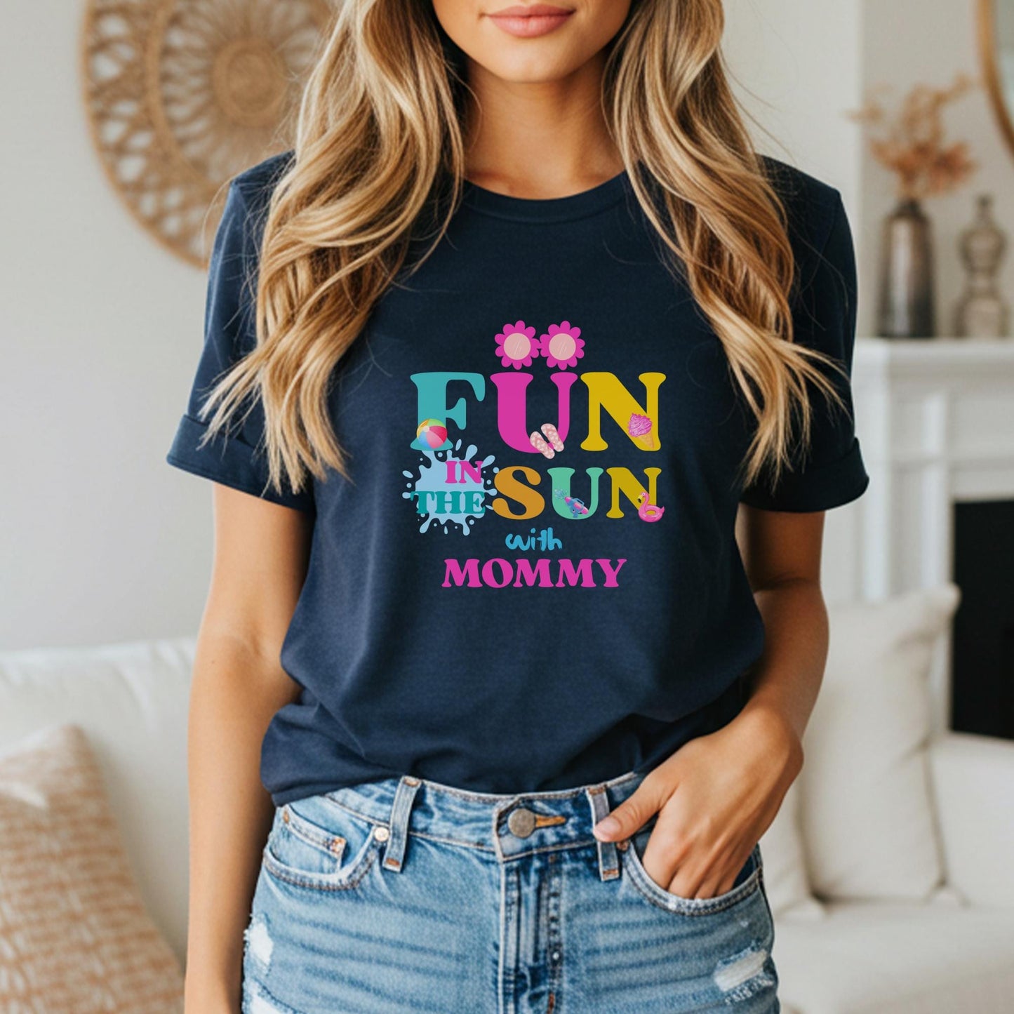 Fun in the Sun Matching Family Birthday Shirt: Girls Summer Birthday Beach Pool Party Outfit