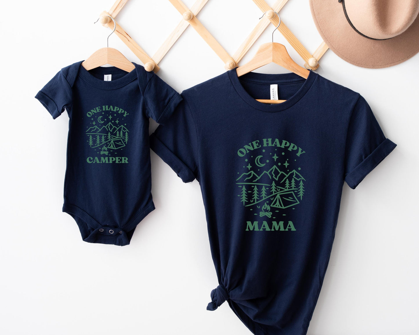 One Happy Camper First Birthday Matching Family Shirt: Custom Camping 1st Birthday Shirt
