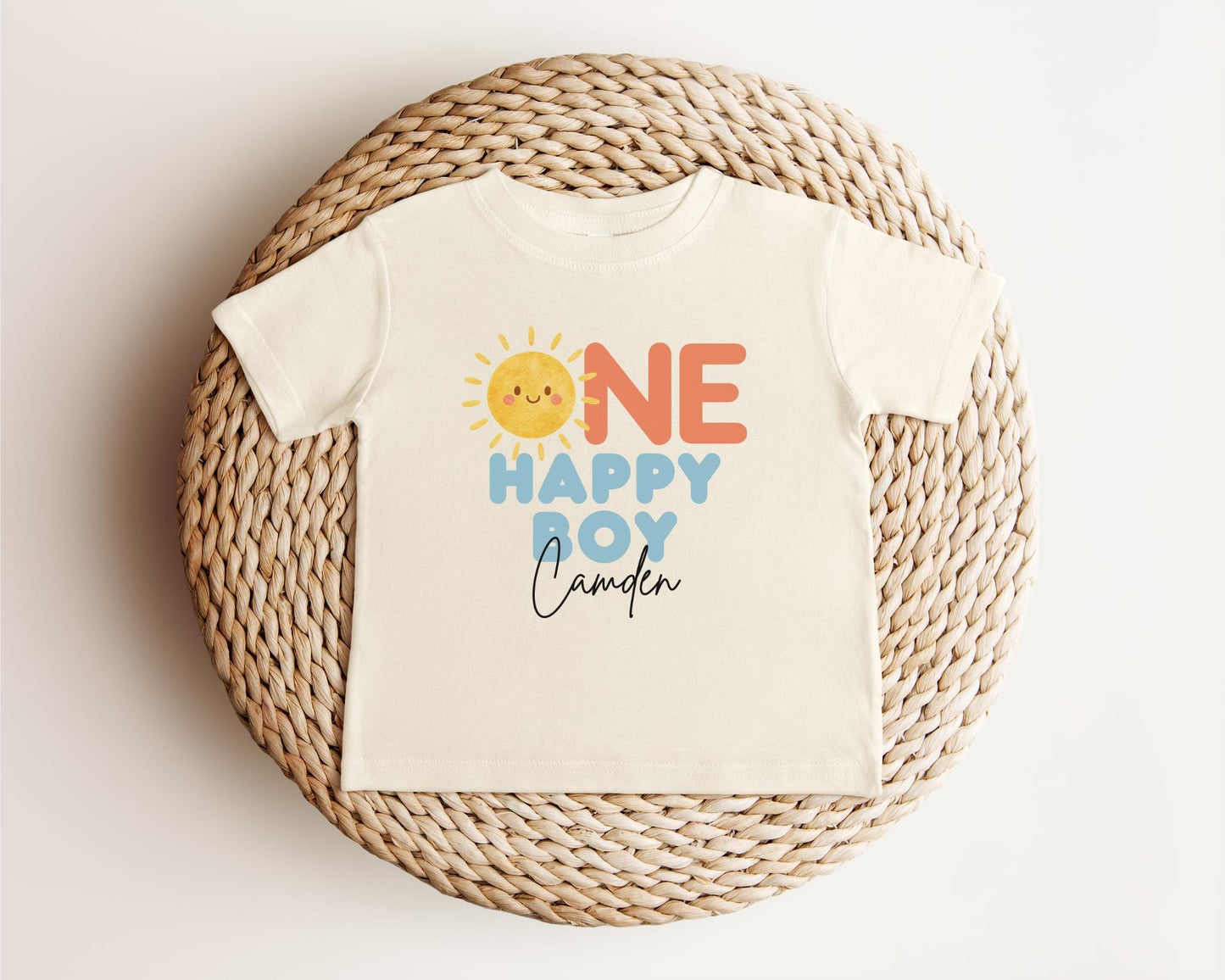 One Happy Boy First Birthday Shirt | 1st Birthday Shirt for Boy | First Trip Around the Sun Outfit
