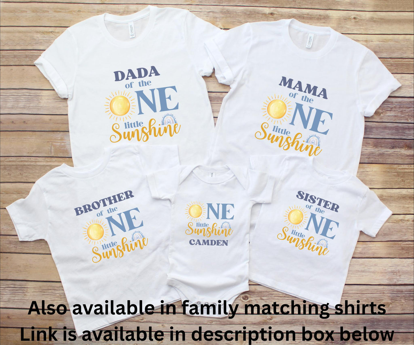 Personalized Little Sunshine First Birthday Shirt | Boy 1st Birthday Outfit | First Trip Around The Sun