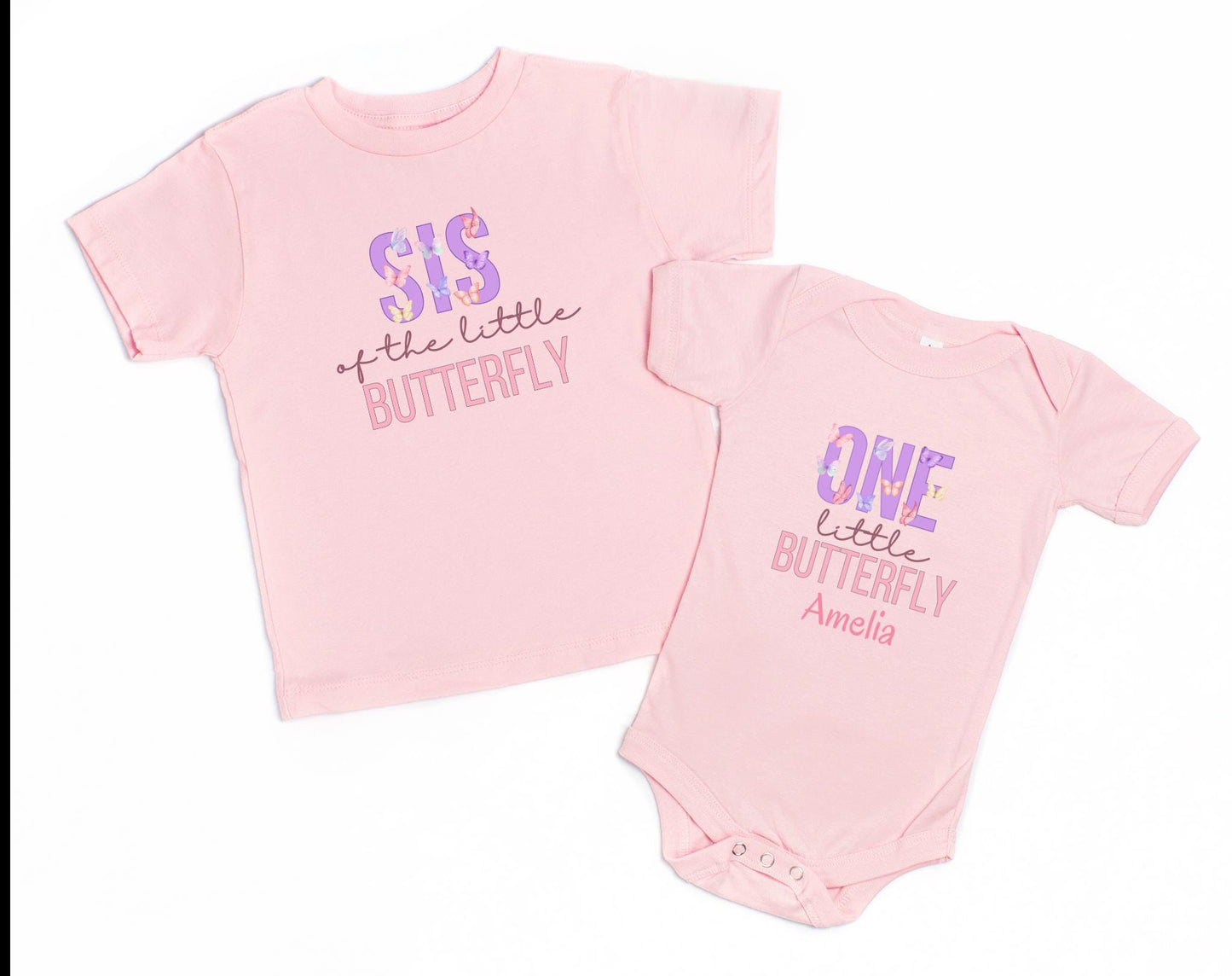 Butterfly Theme Matching Family First Birthday Shirts: Insect Theme 1st Birthday Party Outfit