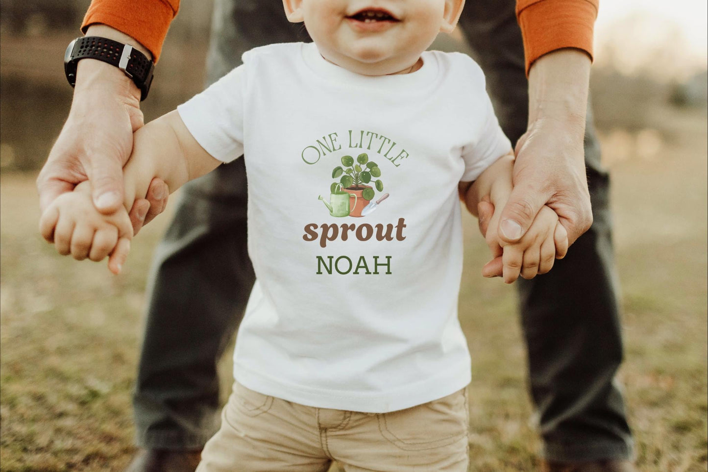 One Little Sprout First Birthday Shirt: Gardening Farmer's Market Themed 1st Birthday Party Outfit