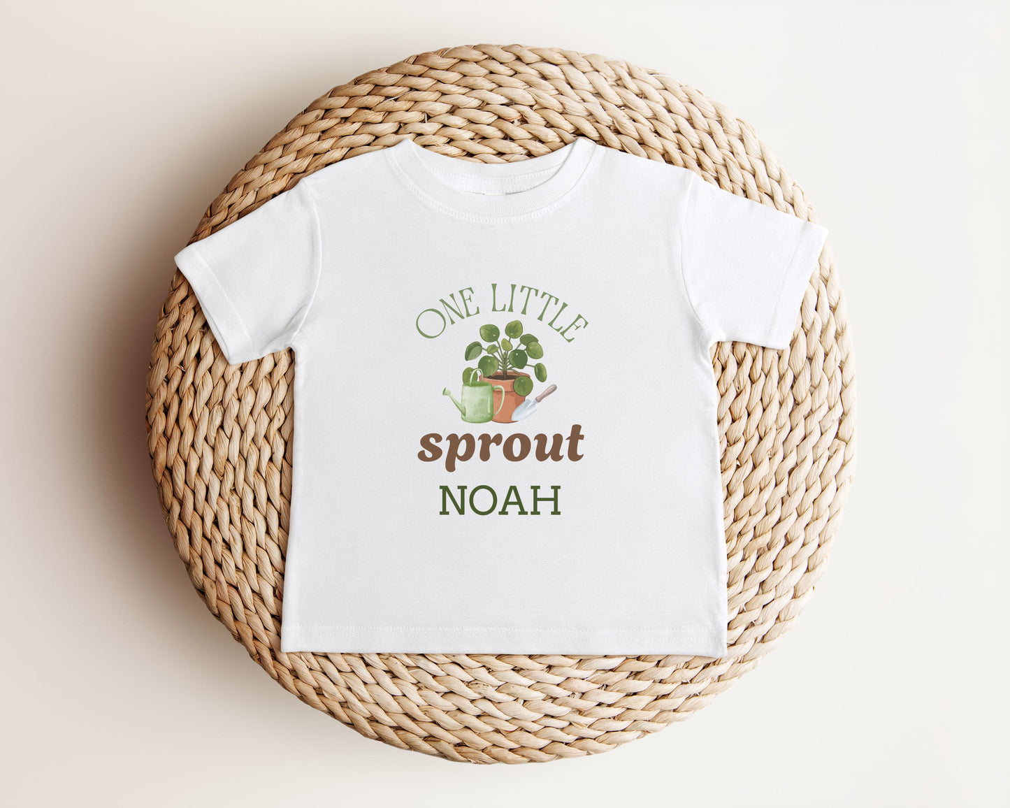 One Little Sprout First Birthday Shirt: Gardening Farmer's Market Themed 1st Birthday Party Outfit