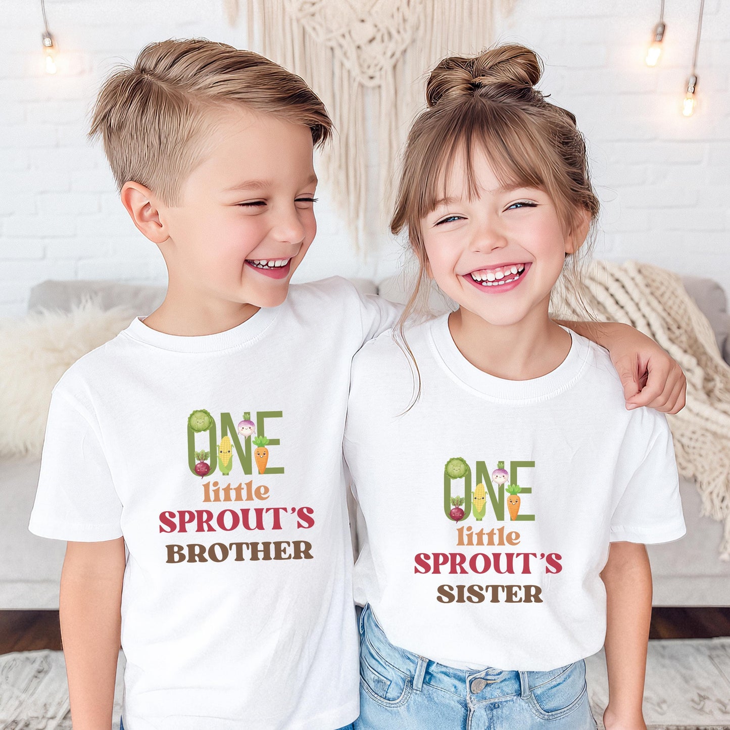 One Little Sprout First Birthday Family Matching Shirts: Gardening Farmer's Market Themed 1st Birthday Party Outfit