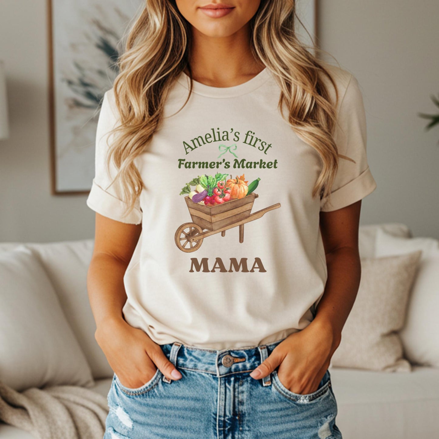Farmer's Market Theme First Birthday Family Matching Shirts: Spring Summer Flower Vegetables Market 1st Birthday Party Outfit