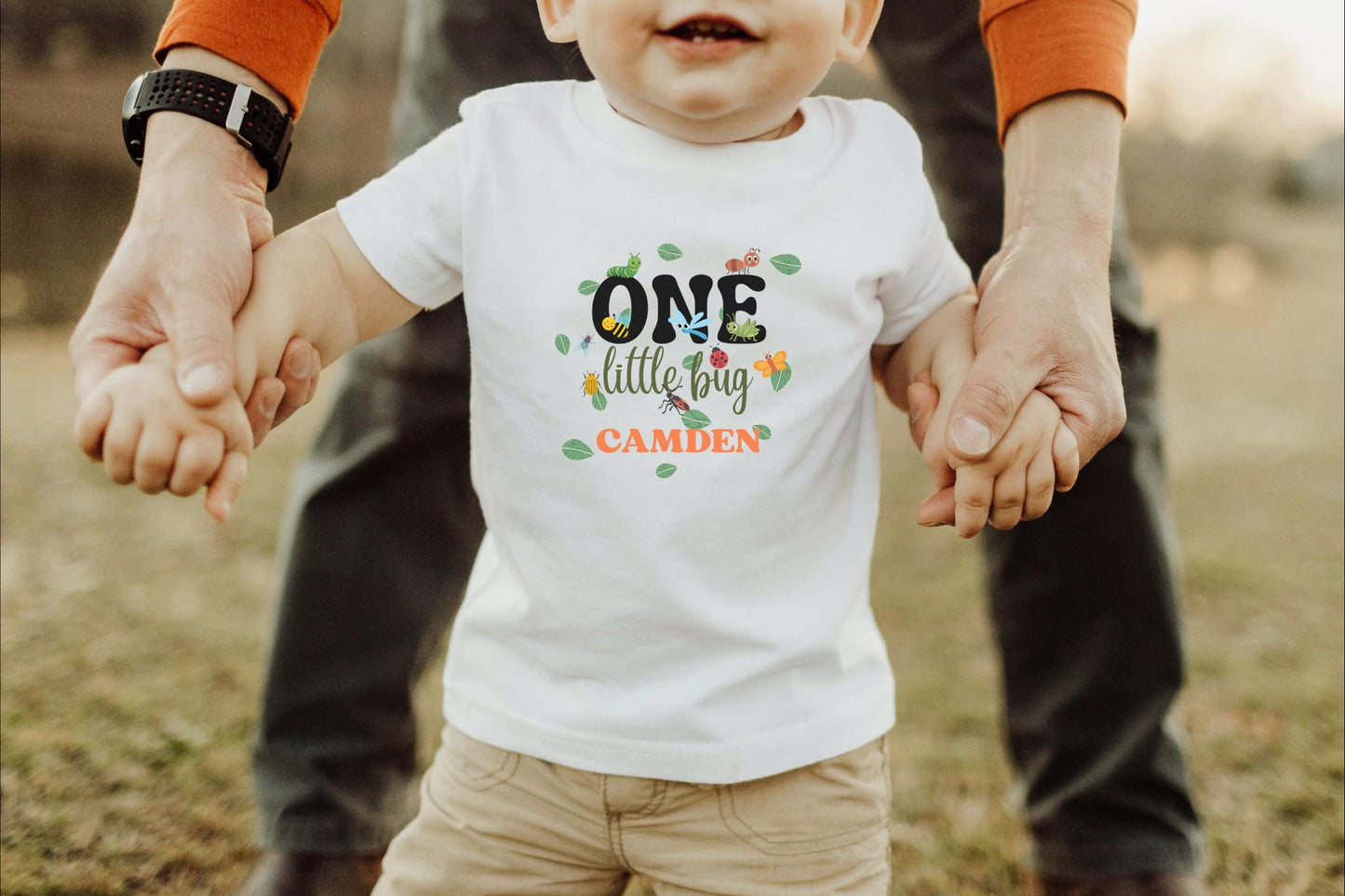Personalized Insects Theme First Birthday Family Matching Shirts: One Little Bug 1st Birthday Party Outfit