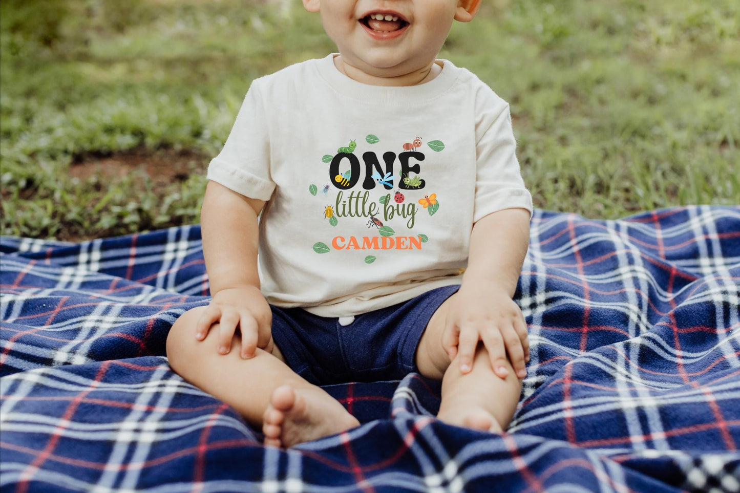 Personalized Insects Theme First Birthday Family Matching Shirts: One Little Bug 1st Birthday Party Outfit