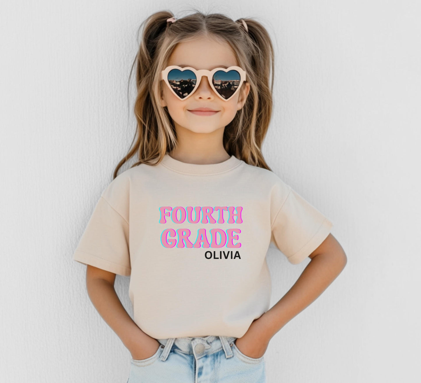 Personalized Back to School Shirt: Custom Kindergarten First Second Third Fourth Fifth Grade First Day of School Outfit