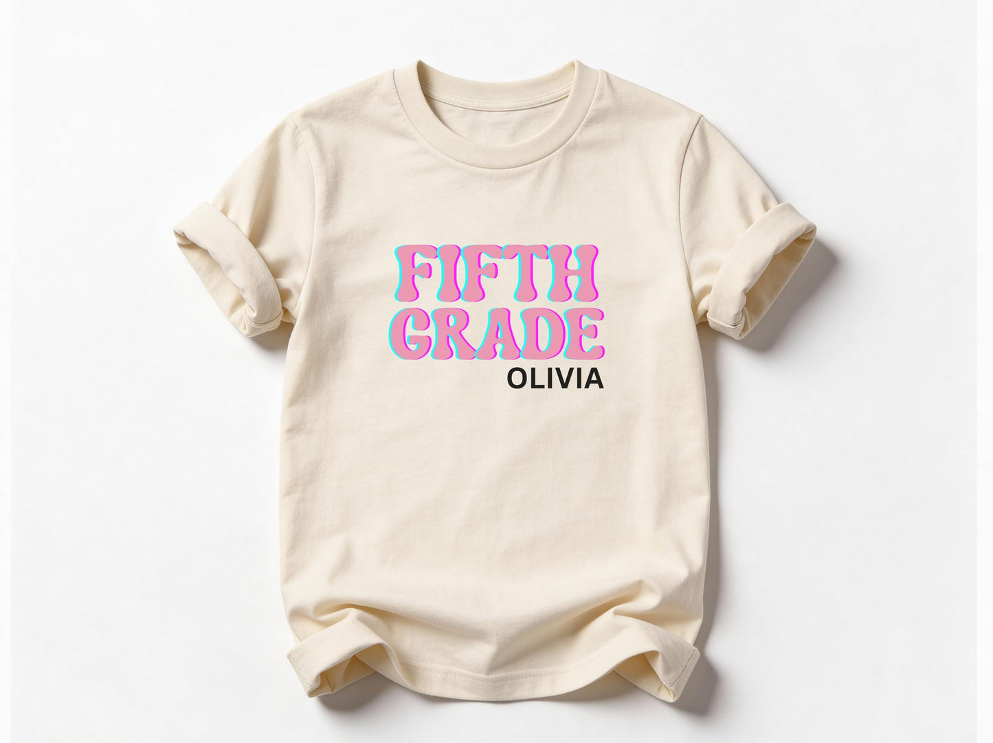 Personalized Back to School Shirt: Custom Kindergarten First Second Third Fourth Fifth Grade First Day of School Outfit