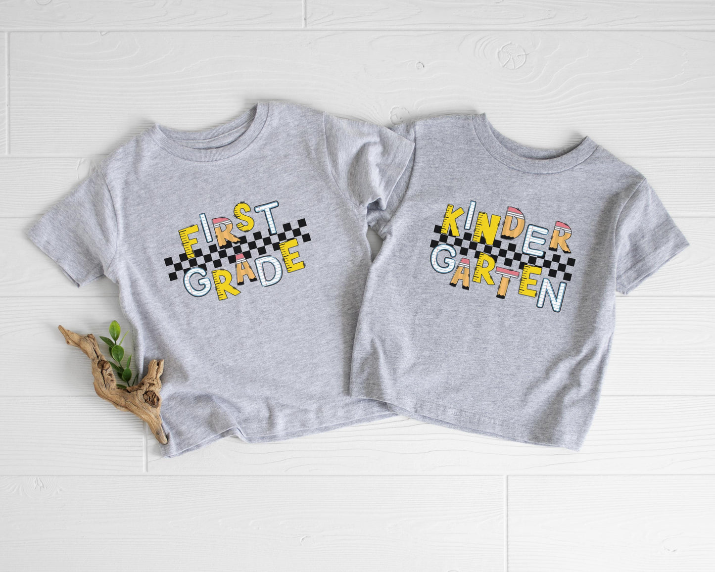 Personalized Back to School Shirt: Custom Kindergarten First Second Third Fourth Fifth Grade First Day of School Outfit
