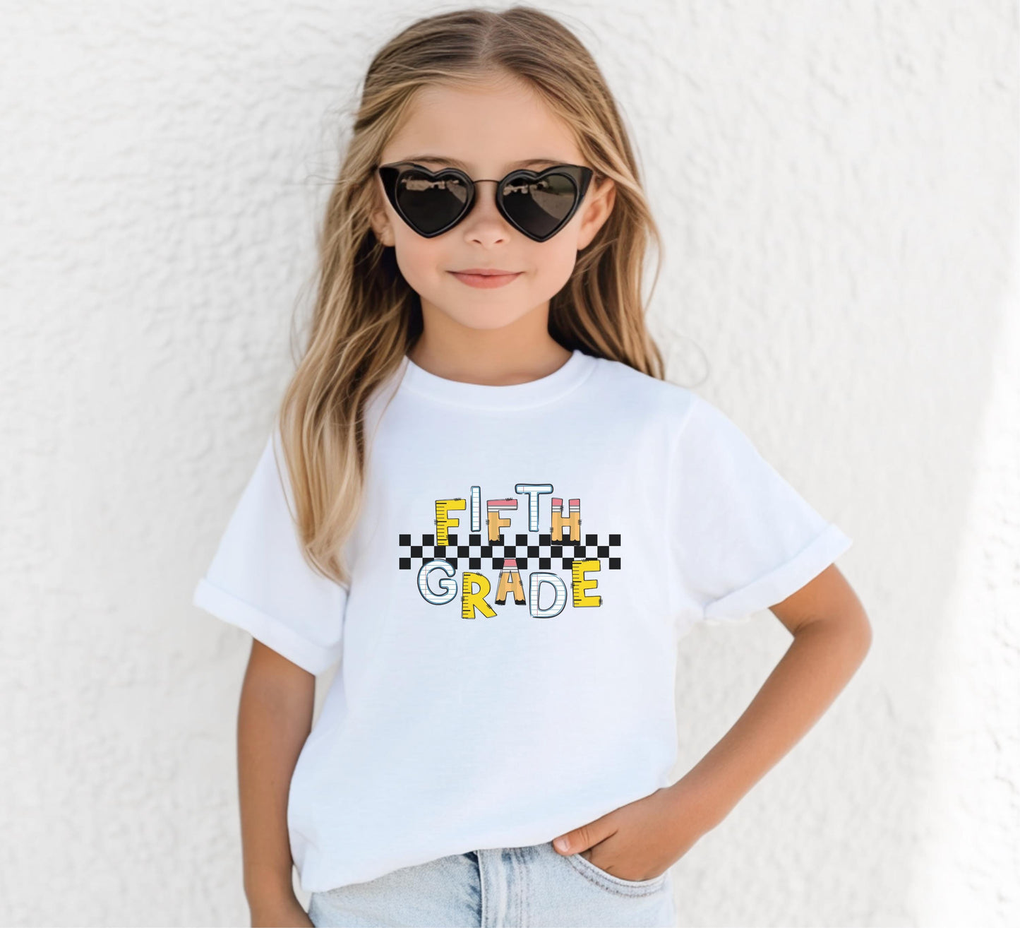 Personalized Back to School Shirt: Custom Kindergarten First Second Third Fourth Fifth Grade First Day of School Outfit