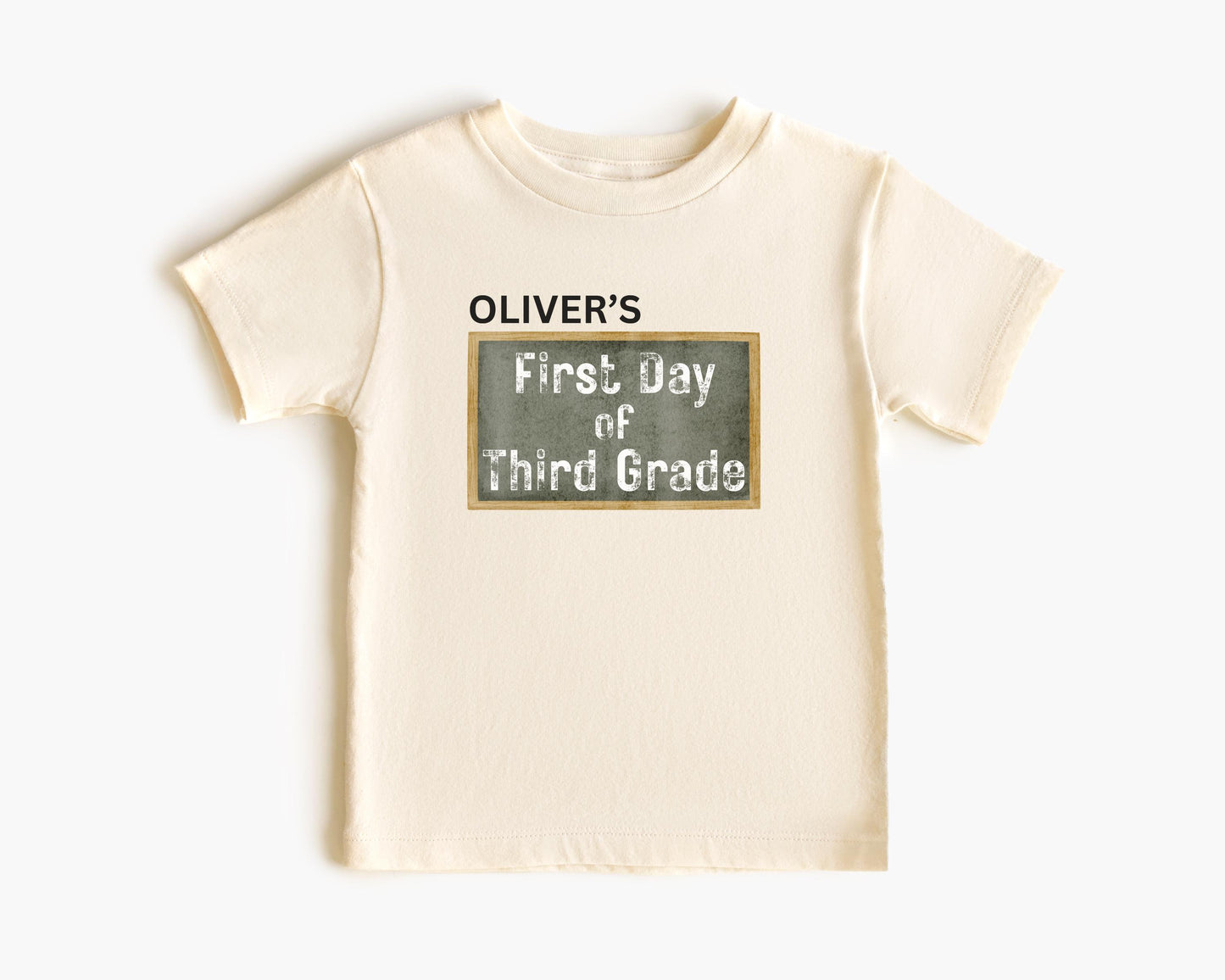 Personalized First Day of School Shirt: Custom Grade Tee, Cotton Blend Comfort