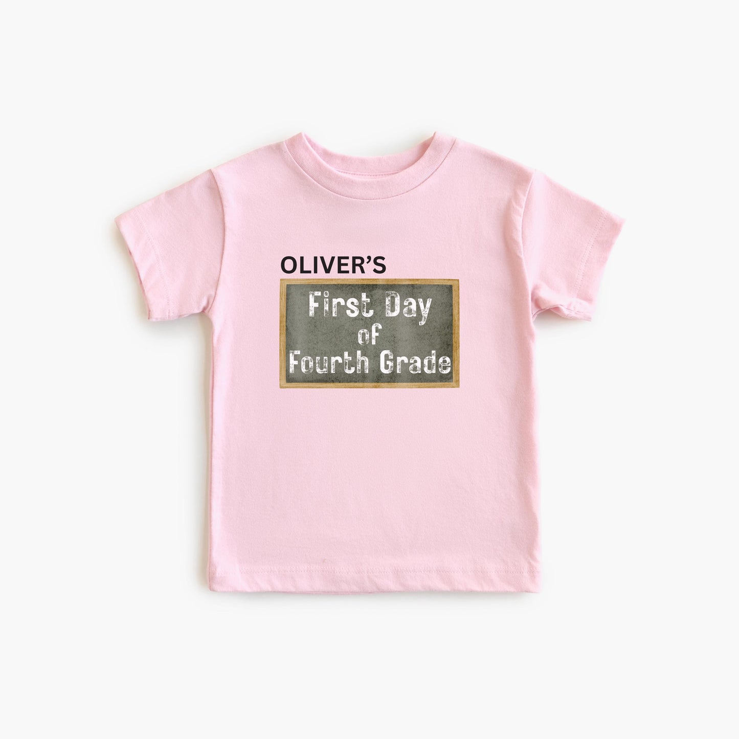 Personalized First Day of School Shirt: Custom Grade Tee, Cotton Blend Comfort