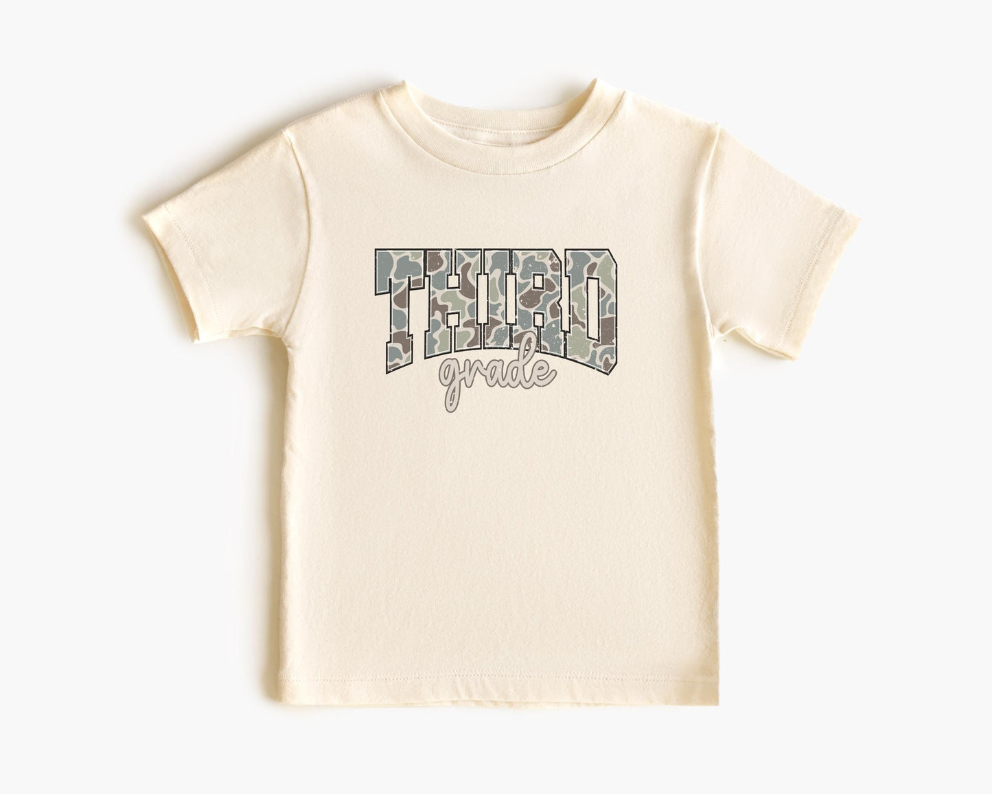 Back to School Boys Camouflage Shirt: Custom Kindergarten First Second Third Fourth Grade First Day of School Outfit