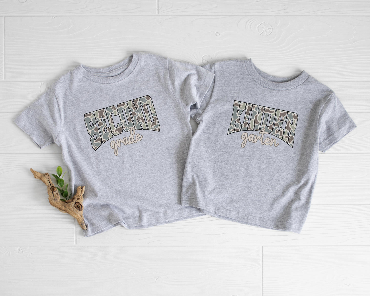 Back to School Boys Camouflage Shirt: Custom Kindergarten First Second Third Fourth Grade First Day of School Outfit