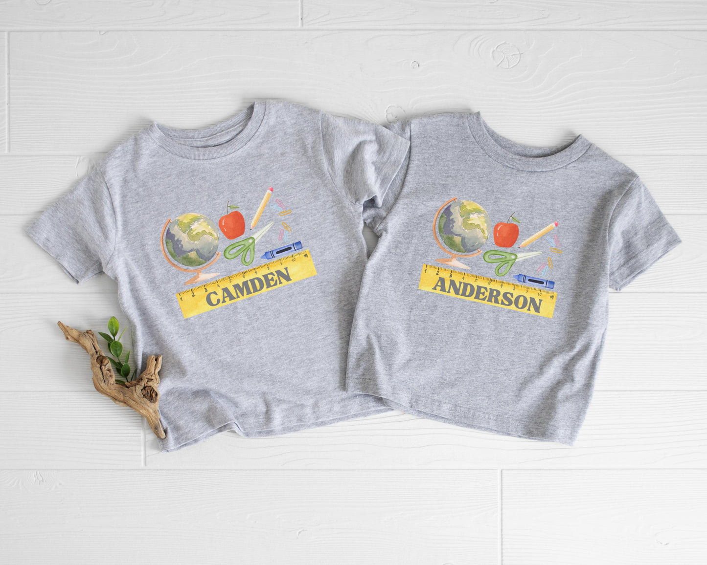 Personalized Kids Back to School Shirt: Custom Name First Day Outfit