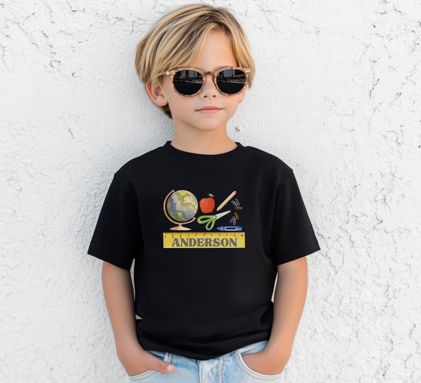 Personalized Kids Back to School Shirt: Custom Name First Day Outfit