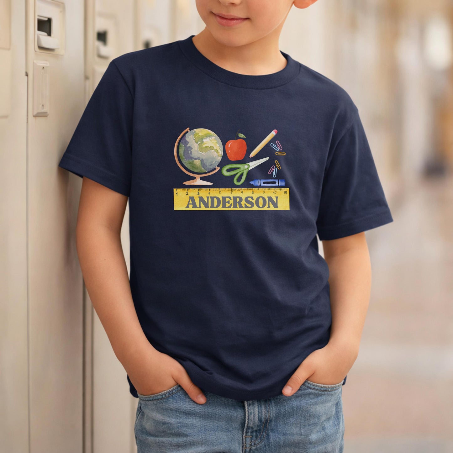 Personalized Kids Back to School Shirt: Custom Name First Day Outfit