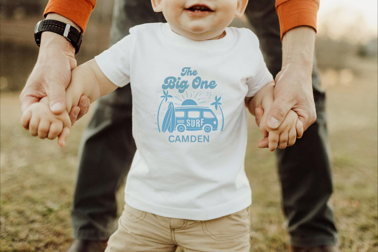 Personalized The Big One First Family Matching Birthday Shirts: Surf 1st Birthday Beach Party Outfit
