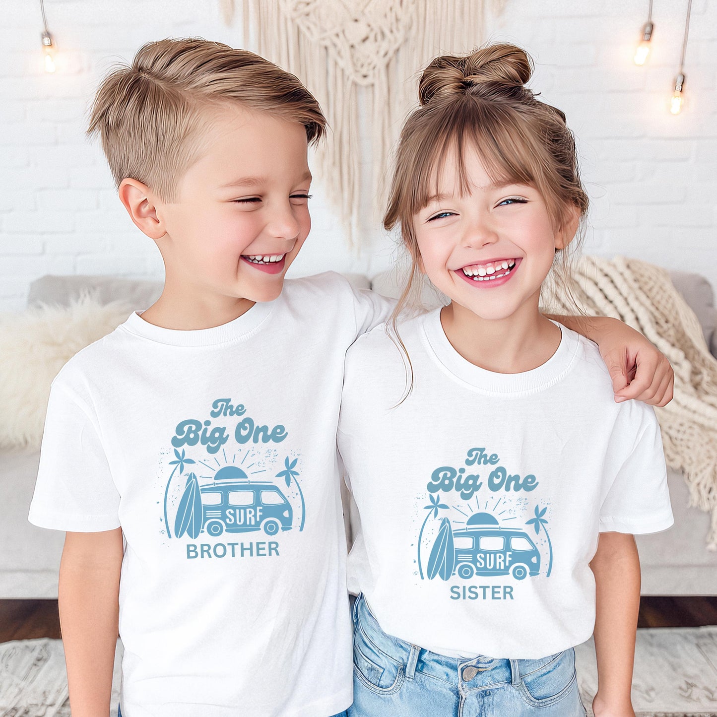 Personalized The Big One First Family Matching Birthday Shirts: Surf 1st Birthday Beach Party Outfit