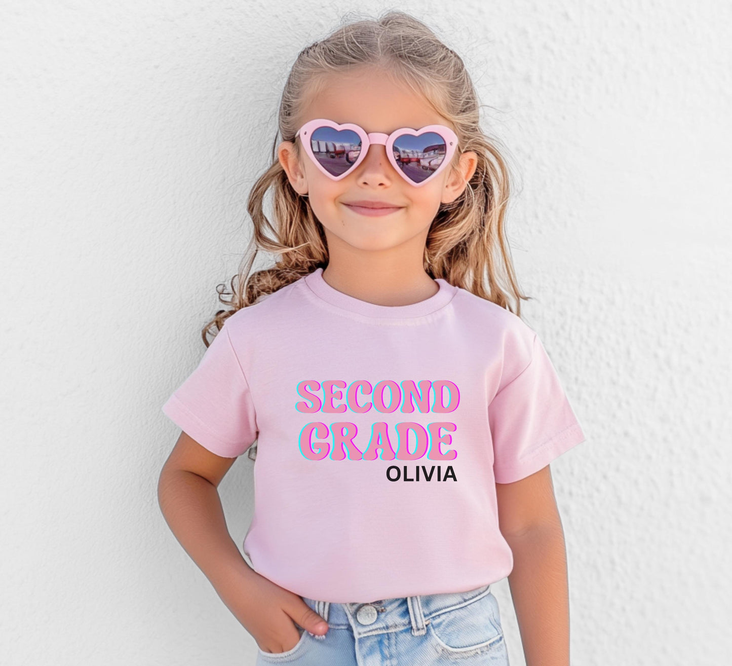 Personalized Back to School Shirt: Custom Kindergarten First Second Third Fourth Fifth Grade First Day of School Outfit