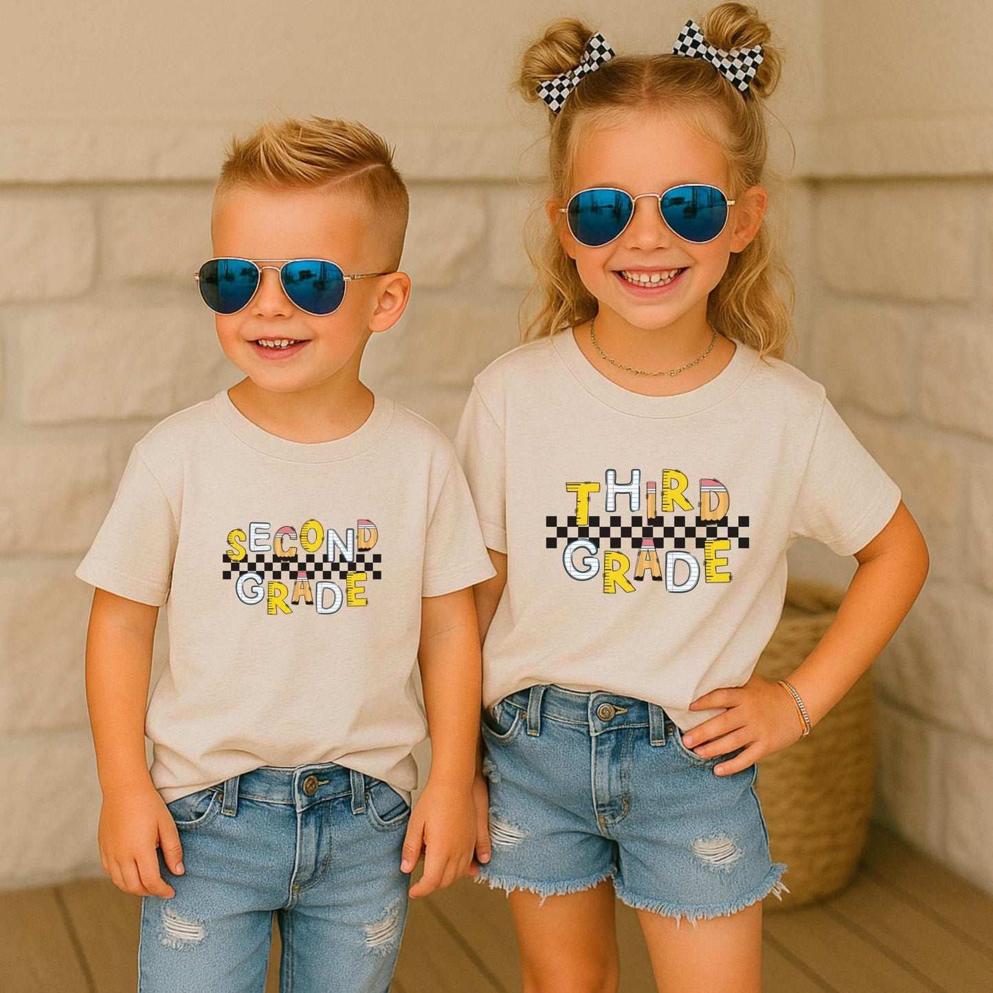 Personalized Back to School Shirt: Custom Kindergarten First Second Third Fourth Fifth Grade First Day of School Outfit