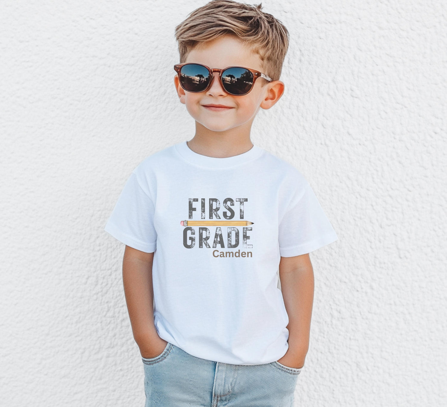 Personalized Third Grade Shirt: Custom Back to School Outfit, First Day Tee