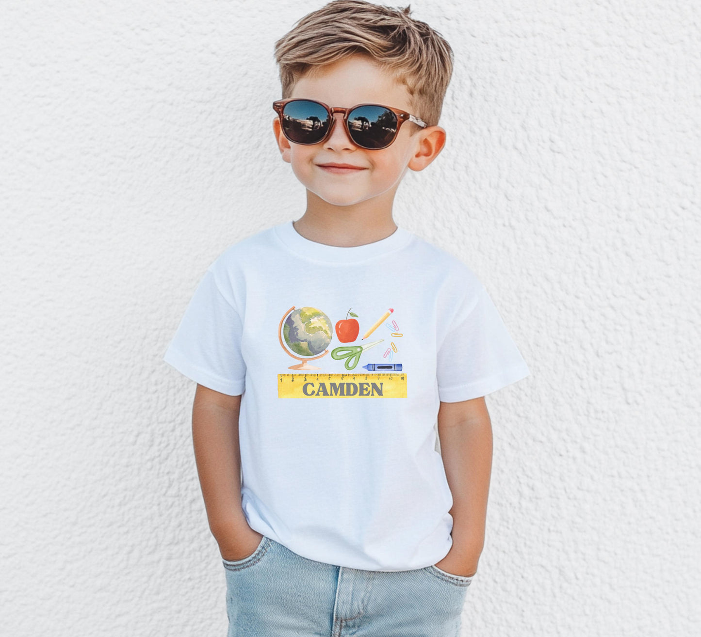 Personalized Kids Back to School Shirt: Custom Name First Day Outfit