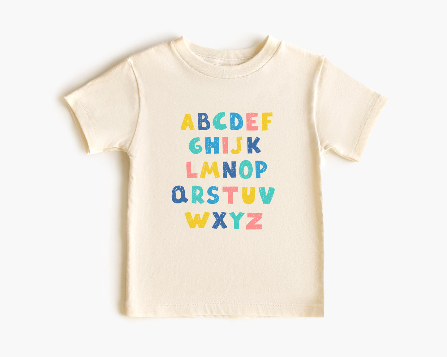 Alphabet Letters Shirt: Back to School Outfit for Kids